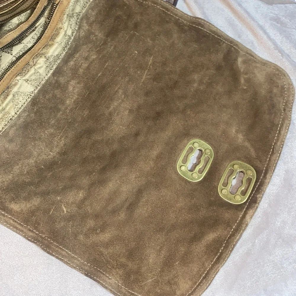 A.S.98 Messenger Bag Brown Leather Crossbody Bag (Free People)